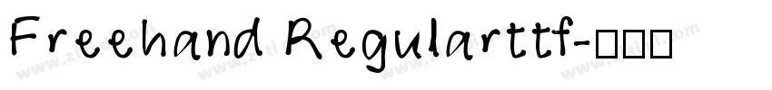 Freehand Regularttf字体转换